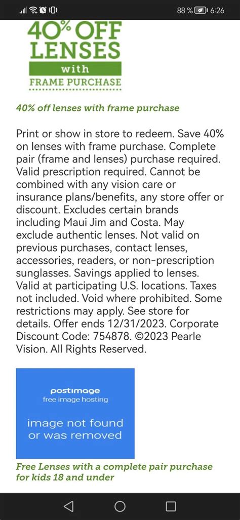 pearle vision coupons.